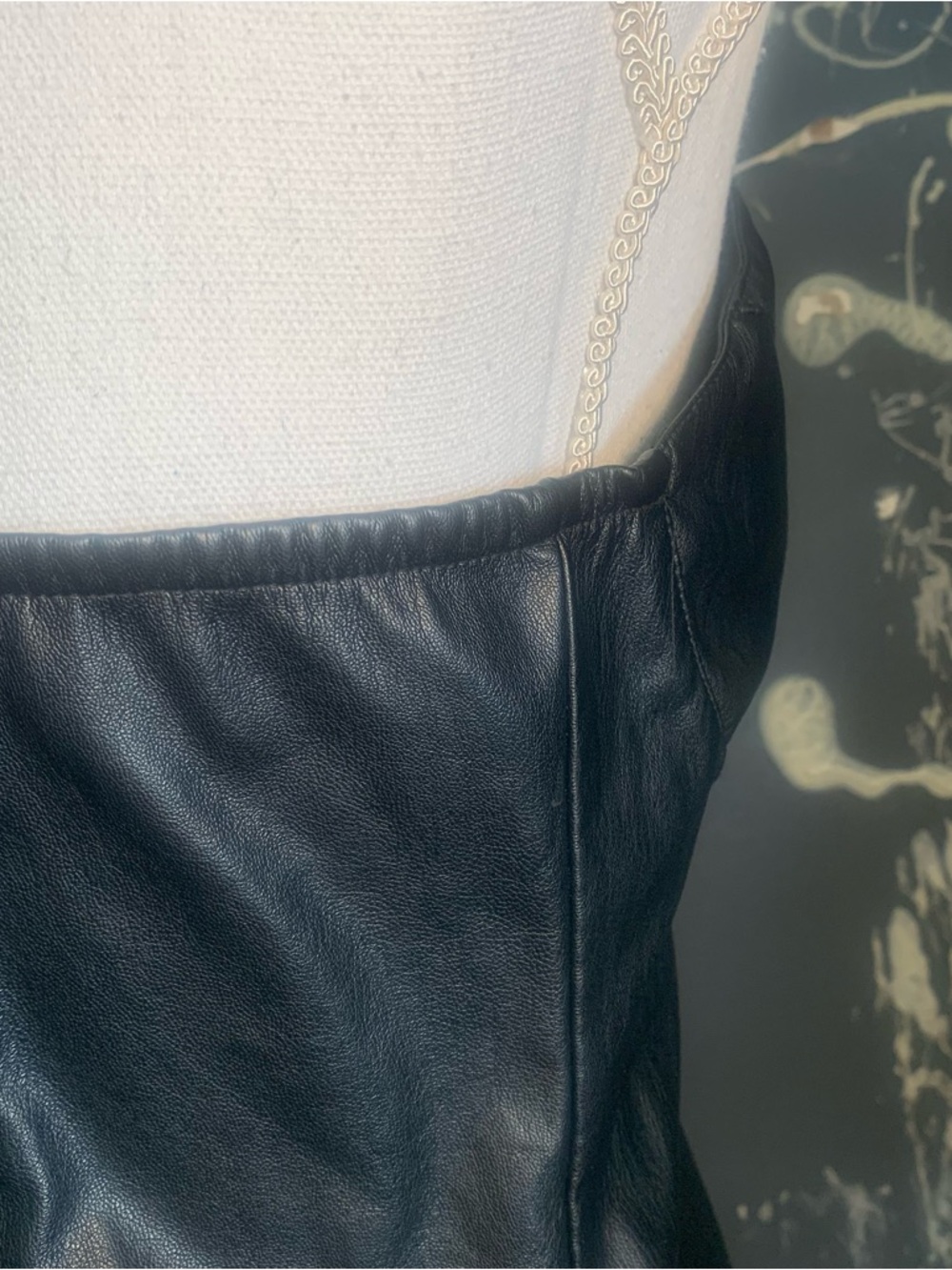 Bustier faux leather size medium. Almost Famous Top. - Picture 8 of 9
